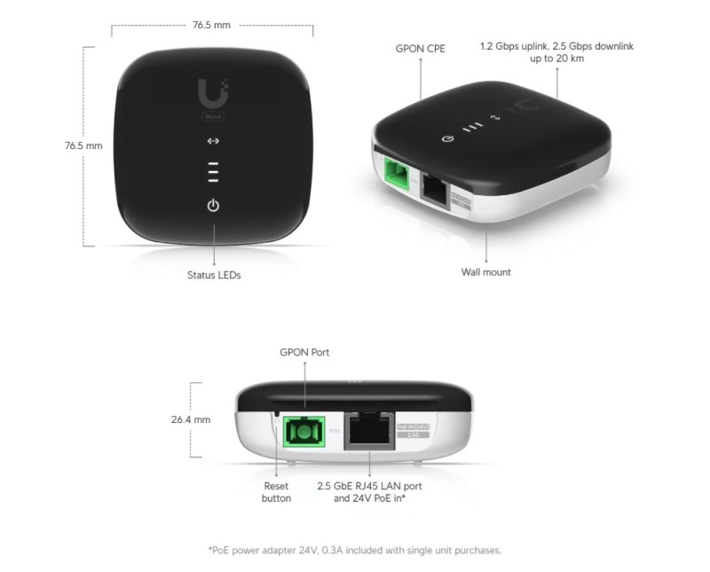 Ubiquiti Wave-Fiber-ONU-20 - WaveFiber ONU, 20-pack - obrázek č. 5