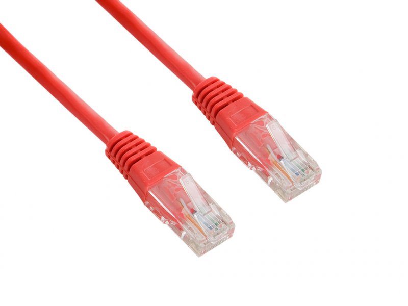 4World Patch kabel RJ45 Cat5e UTP 1.8m Red - obrázek produktu
