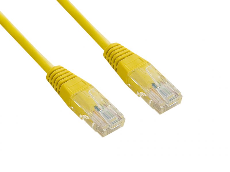 4World Patch kabel RJ45 Cat5e UTP 1.8m Yellow - obrázek produktu