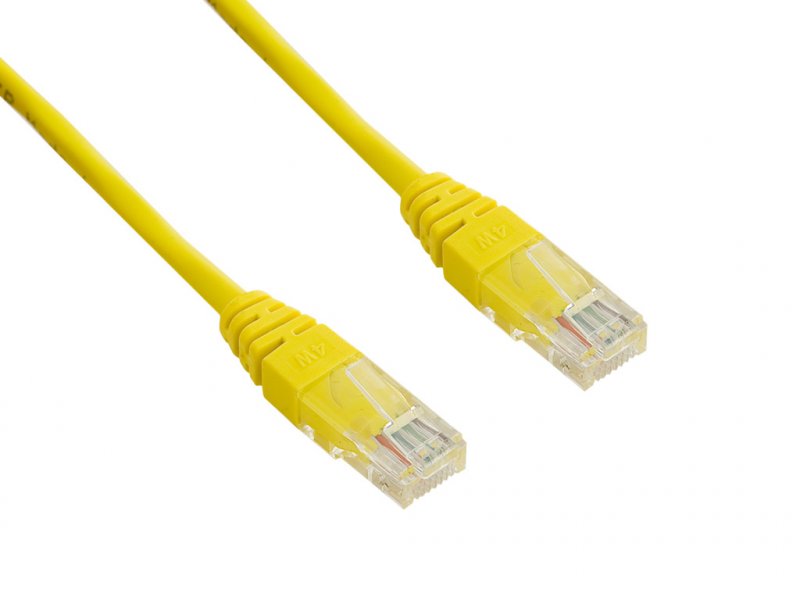 4World Patch kabel RJ45 Cat5 UTP 15m Yellow - obrázek produktu