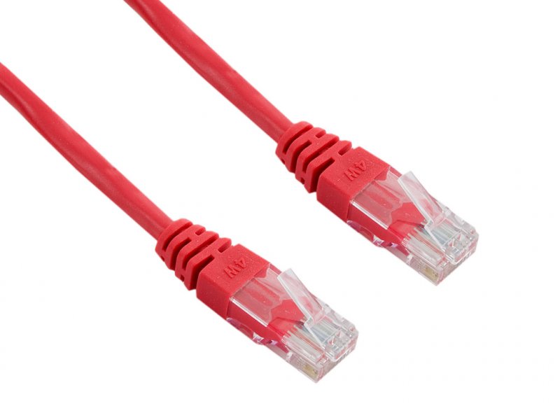 4World Patch kabel RJ45 Cat5e UTP 3.0m Red - obrázek produktu
