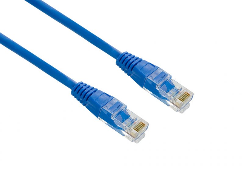4World Patch kabel RJ45 Cat5e UTP 5.0m Blue - obrázek produktu