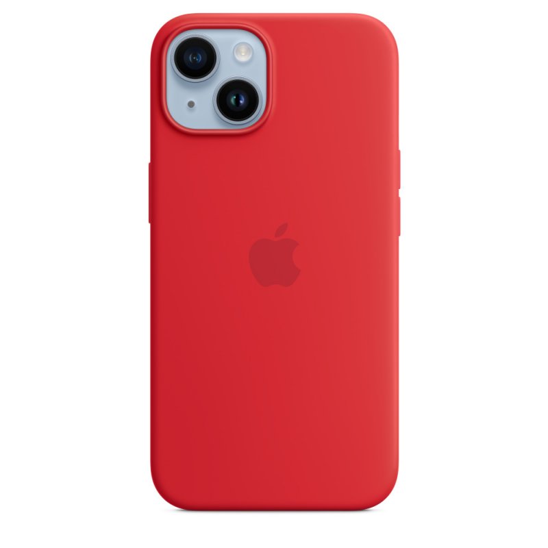 iPhone 14 Silicone Case with MS - (PRODUCT)RED - obrázek produktu