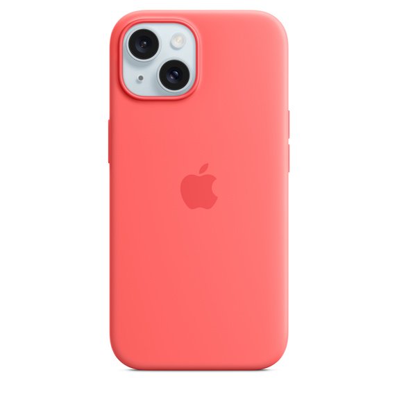 iPhone 15 Silicone Case with MS - Guava - obrázek produktu