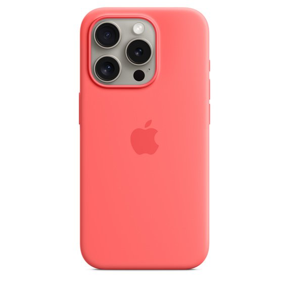 iPhone 15 Pro Silicone Case with MS - Guava - obrázek produktu