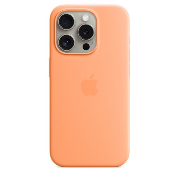 iPhone 15 ProMax Silicone Case MS - Orange Sorbet - obrázek produktu