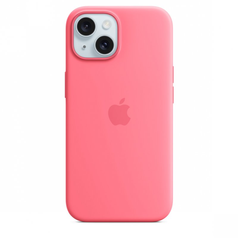 iPhone 15+ Silicone Case with MS - Pink - obrázek produktu