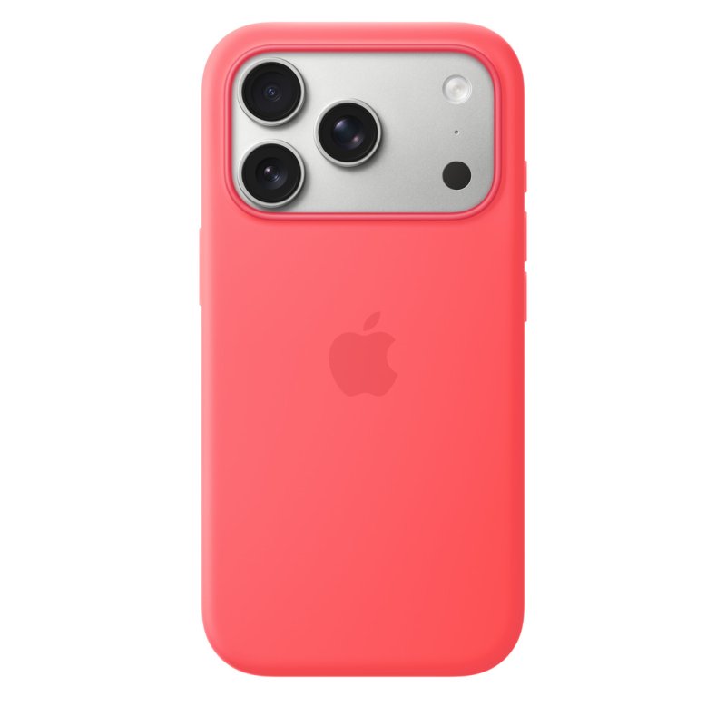 iPhone 17 Pro Silicone Case with MS – Bright Guava - obrázek produktu