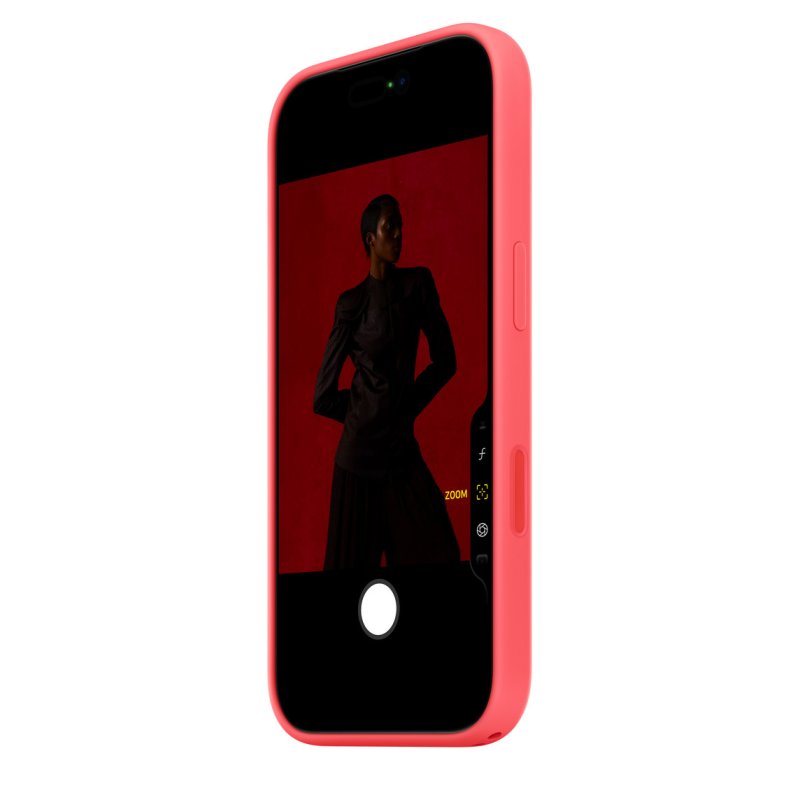 iPhone 17 Pro Silicone Case with MS – Bright Guava - obrázek č. 1