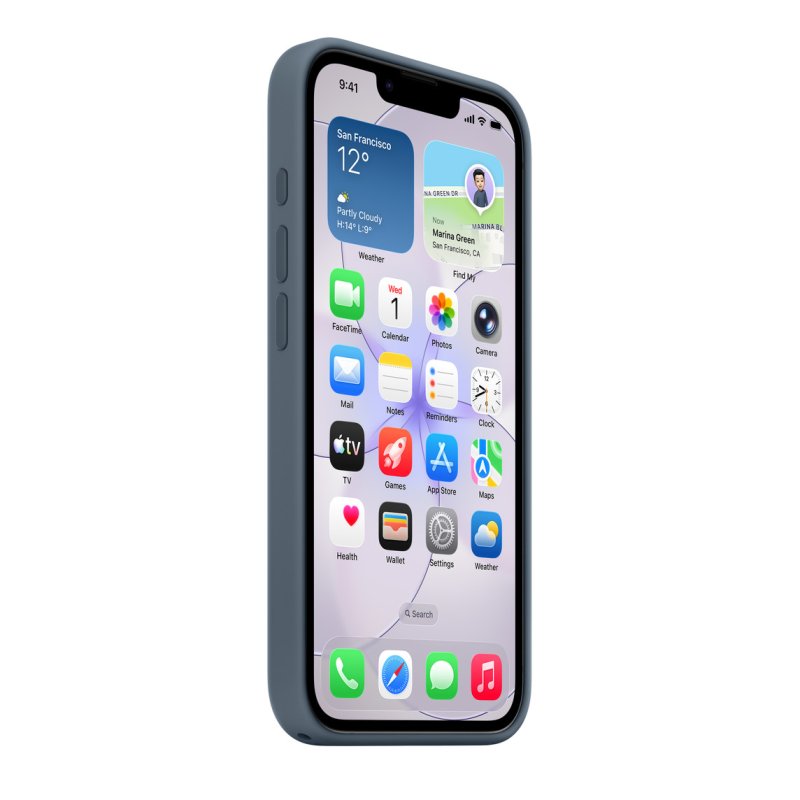 iPhone 17e Silicone Case with MagSafe –Anchor Blue - obrázek č. 1