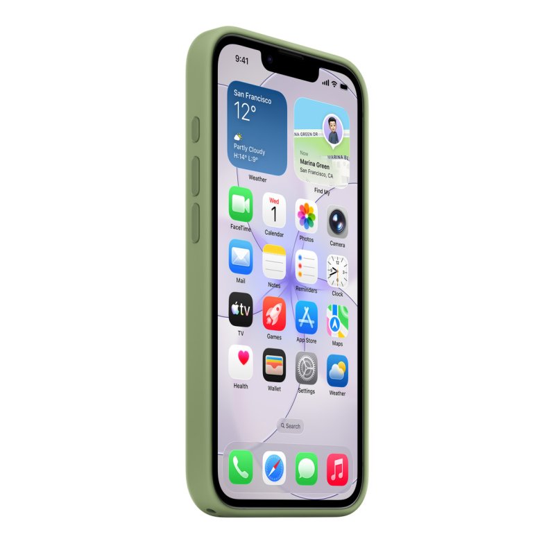 iPhone 17e Silicone Case with MagSafe – Light Moss - obrázek č. 1