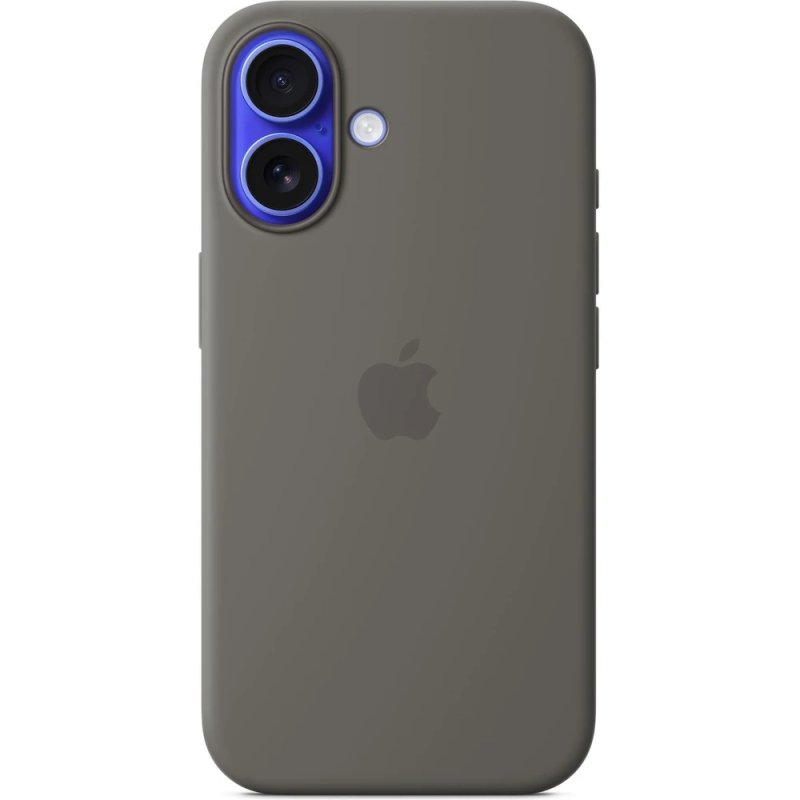 iPhone 16 Plus Silicone Case with MS - Stone Gray - obrázek produktu