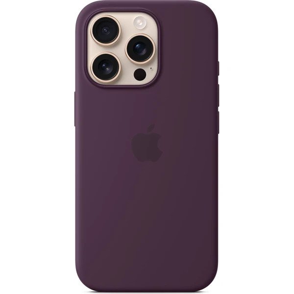 iPhone 16 Pro Silicone Case with MS - Plum - obrázek produktu