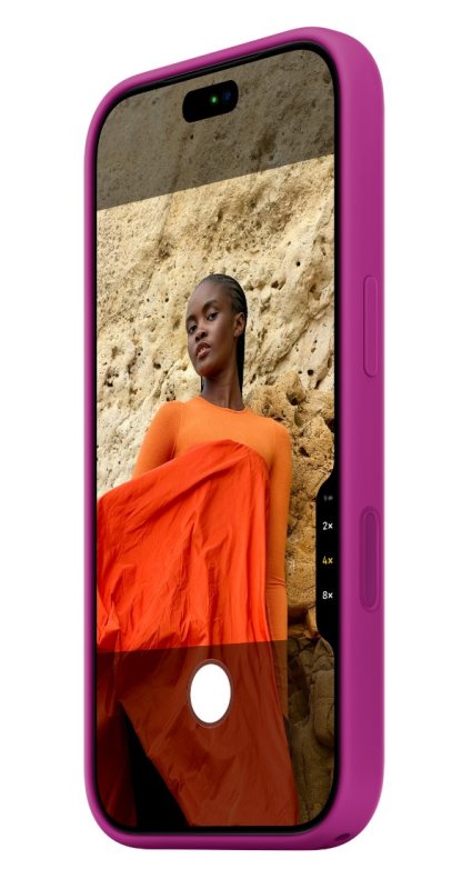 iPhone 18 Pro Silicone Case with MS - Magenta - obrázek č. 4