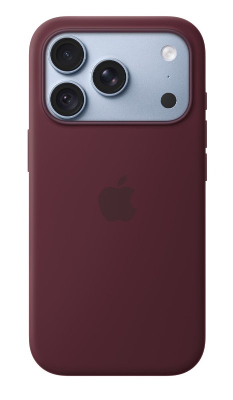 iPhone 18 Pro Silicone Case with MS - Burgundy - obrázek č. 1