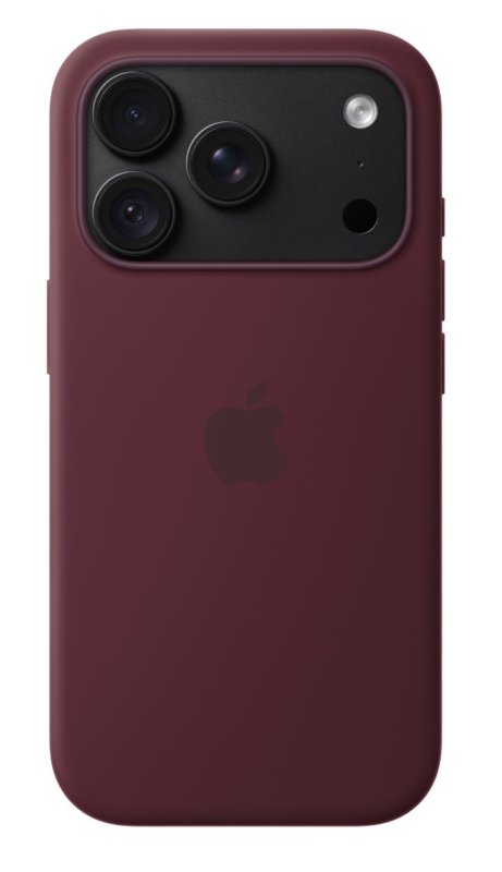 iPhone 18 Pro Silicone Case with MS - Burgundy - obrázek č. 3