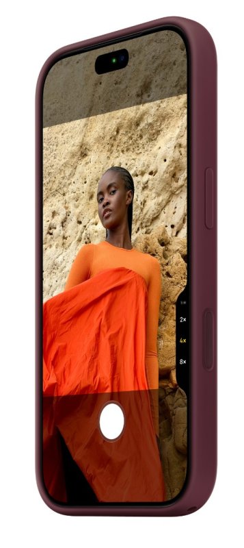 iPhone 18 Pro Silicone Case with MS - Burgundy - obrázek č. 4