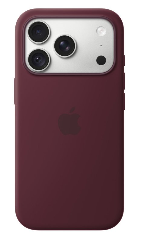 iPhone 18 Pro Silicone Case with MS - Burgundy - obrázek č. 2
