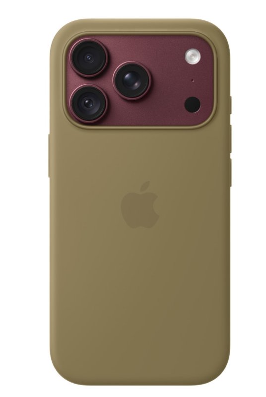 iPhone 18 Pro Silicone Case with MS - Olive - obrázek č. 1