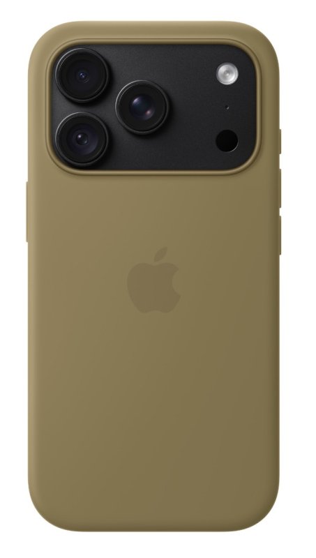 iPhone 18 Pro Silicone Case with MS - Olive - obrázek č. 3