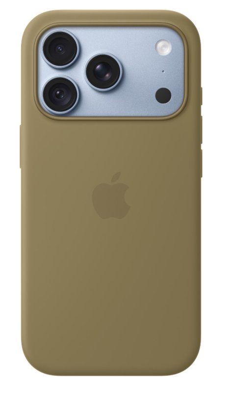 iPhone 18 Pro Silicone Case with MS - Olive - obrázek č. 2