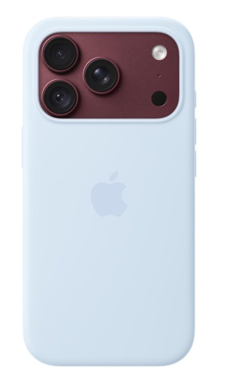 iPhone 18 Pro Silicone Case with MS - Crisp Blue - obrázek č. 1