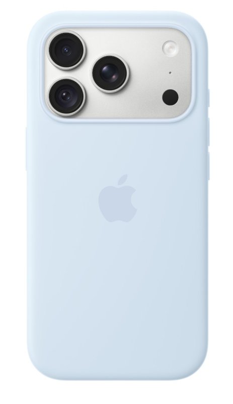 iPhone 18 Pro Silicone Case with MS - Crisp Blue - obrázek č. 2