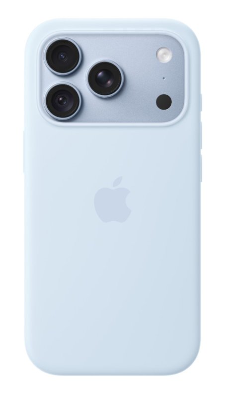 iPhone 18 Pro Silicone Case with MS - Crisp Blue - obrázek produktu