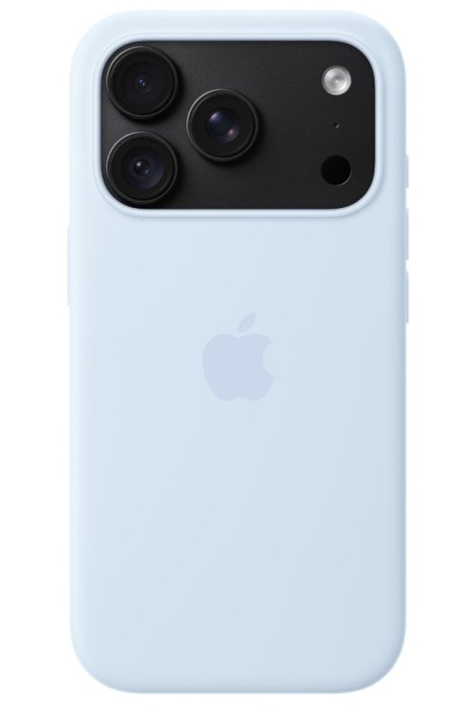 iPhone 18 Pro Silicone Case with MS - Crisp Blue - obrázek č. 3