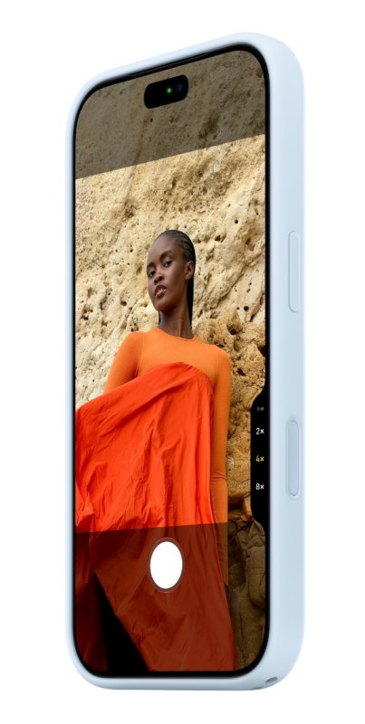 iPhone 18 Pro Silicone Case with MS - Crisp Blue - obrázek č. 4