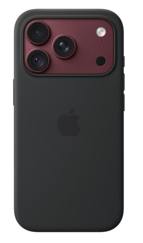 iPhone 18 Pro Silicone Case with MS - Black - obrázek č. 1
