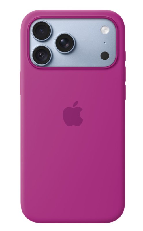 iPhone 18 Pro Max Silicone Case with MS - Magenta - obrázek č. 1