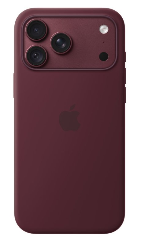 iPhone 18 Pro Max Silicone Case with MS - Burgundy - obrázek produktu
