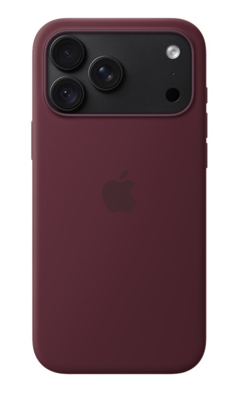 iPhone 18 Pro Max Silicone Case with MS - Burgundy - obrázek č. 3