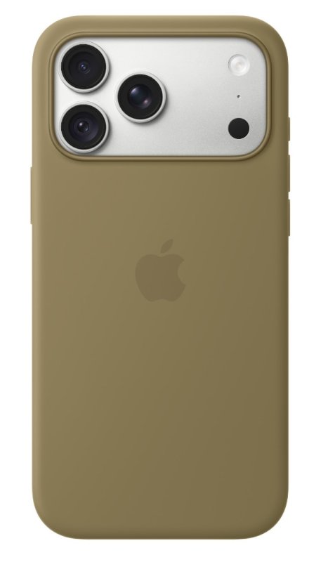 iPhone 18 Pro Max Silicone Case with MS - Olive - obrázek produktu