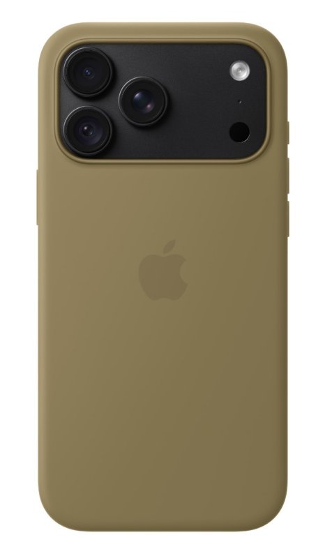 iPhone 18 Pro Max Silicone Case with MS - Olive - obrázek č. 3