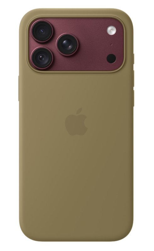 iPhone 18 Pro Max Silicone Case with MS - Olive - obrázek č. 1
