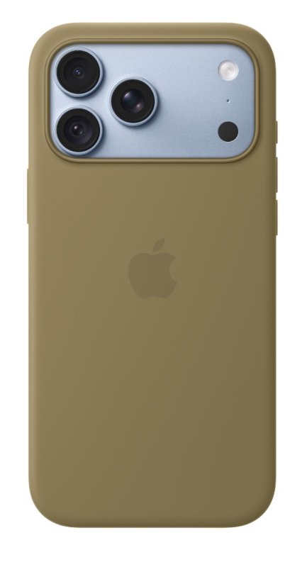 iPhone 18 Pro Max Silicone Case with MS - Olive - obrázek č. 2