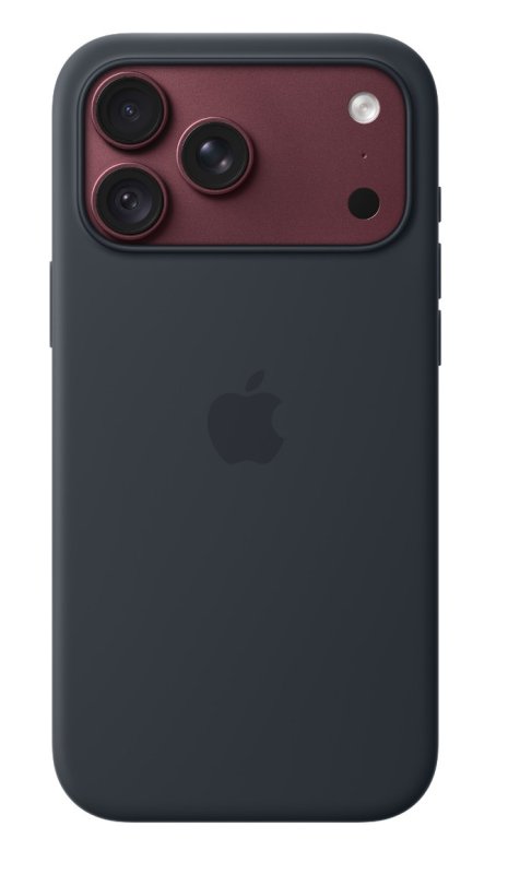 iPhone 18 Pro Max Silicone Case with MS - N.Blue - obrázek č. 1