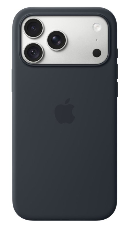 iPhone 18 Pro Max Silicone Case with MS - N.Blue - obrázek č. 3