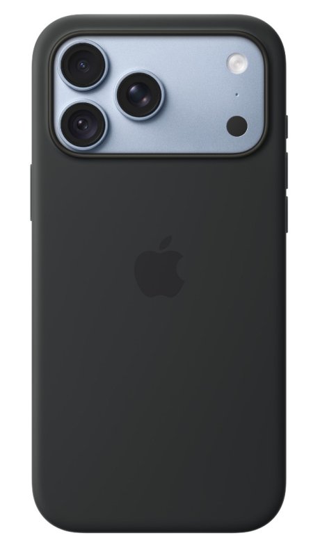iPhone 18 Pro Max Silicone Case with MS - Black - obrázek č. 2
