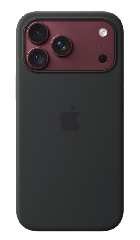 iPhone 18 Pro Max Silicone Case with MS - Black - obrázek č. 1