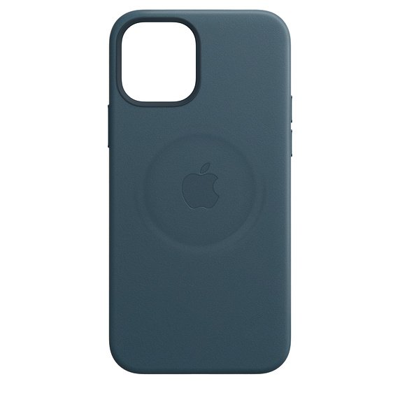 iPhone 12 Pro Max Leather Case with MagSafe B.Blue - obrázek č. 1