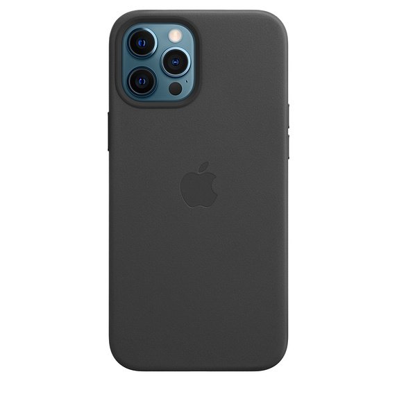 iPhone 12 Pro Max Leather Case with MagSafe Black - obrázek produktu