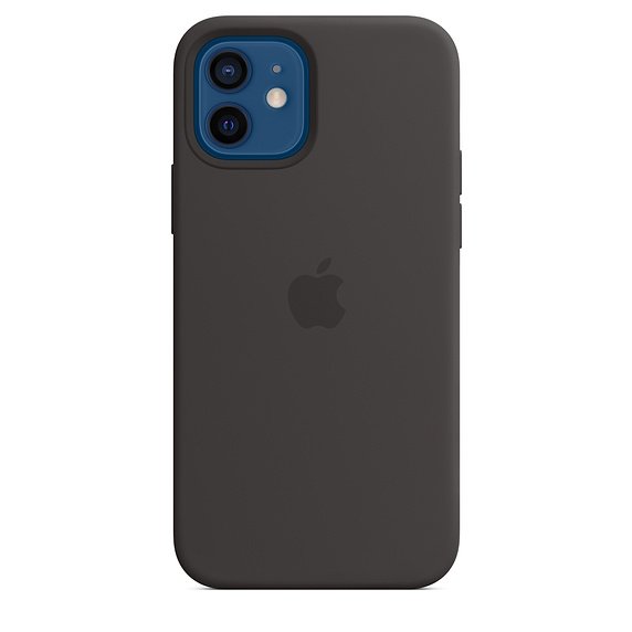 iPhone 12/ 12 Pro Silicone Case w MagSafe Black/ SK - obrázek produktu