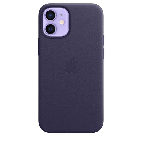 iPhone 12 mini Leather Case with MagSafe D.Violet - obrázek produktu