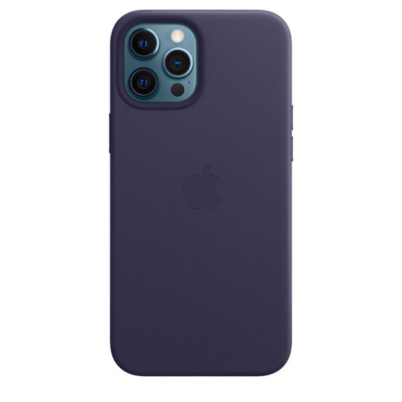 iPhone 12ProMax Leather Case wth MagSafe D.Violet - obrázek produktu