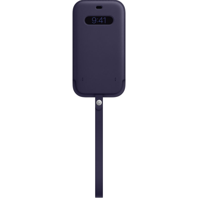 iPhone 12ProMax Leather Sleeve w MagSafe D.Violet - obrázek produktu