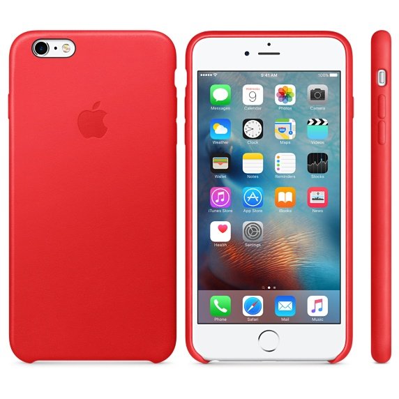 iPhone 6S Plus Leather Case (PRODUCT) RED - obrázek č. 1