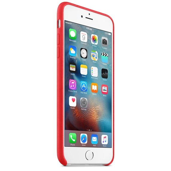 iPhone 6S Plus Leather Case (PRODUCT) RED - obrázek č. 2